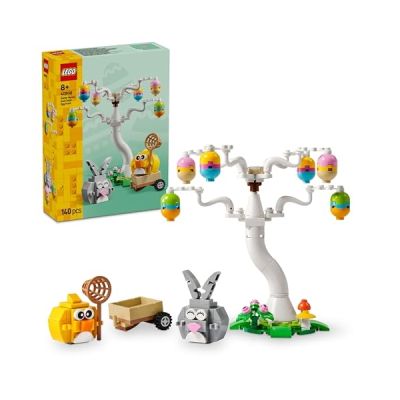 image LEGO Le Lapin de Pâques et la Chasse aux Œufs - Jouet pour Pâques avec Figurines de Lapin & Oiseau - Kit de Loisirs Créatifs pour Enfants - Cadeau pour Fille ou Garçon dès 8 Ans 40808