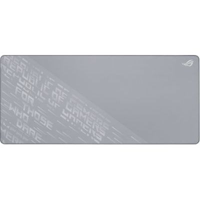 image ASUS ROG Scabbard II Arctic Gray XXL - Tapis de Souris Gaming avec revêtement Protecteur(hydrophobe, oléophobe, Anti-poussière), Bords Anti-éraflures, Base en Caoutchouc antidérapante