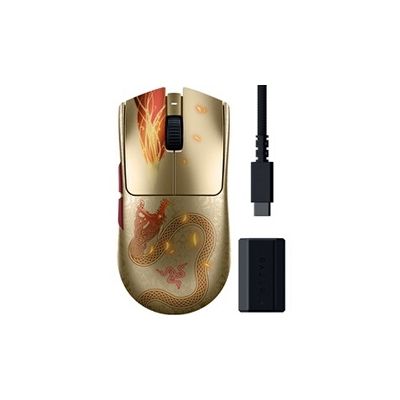 image Razer Viper V3 Pro Counter-Strike 2 Dragon Lore - Souris Gaming sans Fil Ultra-légère pour e-Sport - 55g - HyperPolling 8K - Capteur 35K DPI - HyperSpeed 2,4 GHz - 95 Heures - PC/Mac | Dragon Lore