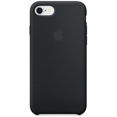 image Apple Coque en Silicone (pour iPhone 8 / iPhone 7) - Noir