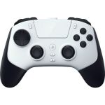 image produit Razer Raiju V3 Pro - Manette sans fil pour e-sport pour PlayStation 5 et PC - 4 boutons amovibles & 2 bumpers à prise en griffe - Sticks analogiques TMR - Pro HyperTrigger | Blanc