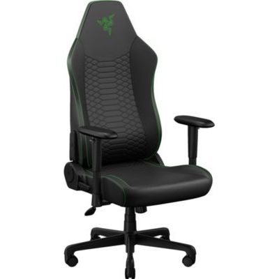 image Razer Iskur V2 NewGen - Fauteuil Gaming Ergonomique Respirant Cuir EPU de 2e gen avec Technologie Cooltouch - système de Soutien Lombaire Hyperflex - Arches d’épaule Extra-Larges | Vert