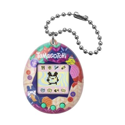 image Bandai - Tamagotchi - Tamagotchi Original - Tama Sewing - Animal électronique virtuel avec écran Couleur - Jouet Animal interactif en Français - Motif Couture - Jouet Enfant 8 Ans et + - 46163