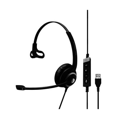 image Sennheiser Circle SC 230 MS II - Micro-Casque - sur-Oreille - Filaire - Suppresseur de Bruit Actif - Noir