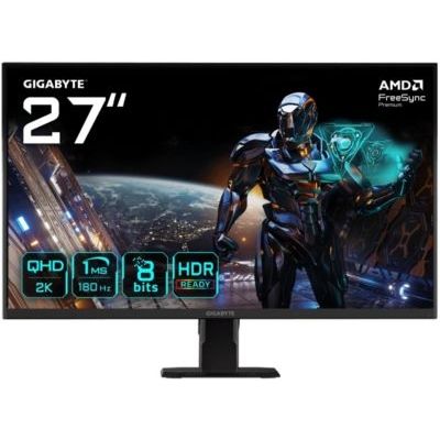 image GIGABYTE GS27QA Moniteur de Jeu 27" QHD - 2560 x 1440 (QHD), 180Hz, 1ms, 300 CD/m2, FreeSync, HDR Ready, HDMI 2.0, DisplayPort 1.4