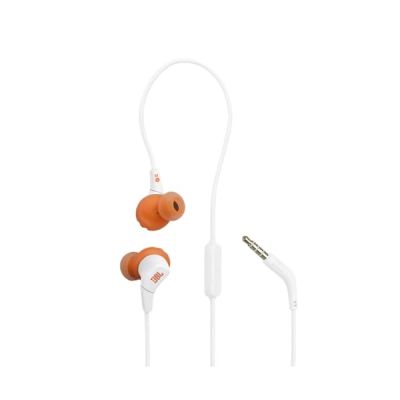 image JBL Endurance Run 3 écouteurs filaires Sport avec Technologie FlipHook & TwistLock, IP65 étanche à la poussière et à l’Eau, Son JBL Pure Bass, Micro integré et à Distance, Blanc