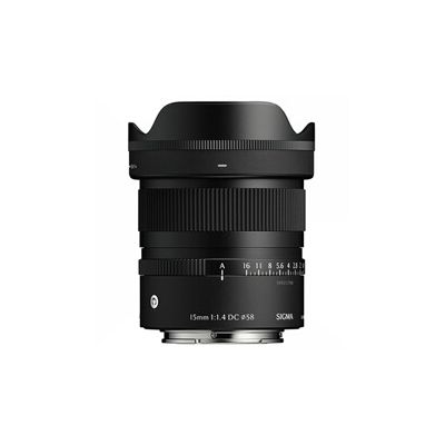 Sigma Objectif 15mm f/1.4 DC Contemporary Compatible avec Sony E | Polyvalence, maniabilité exceptionnelle.