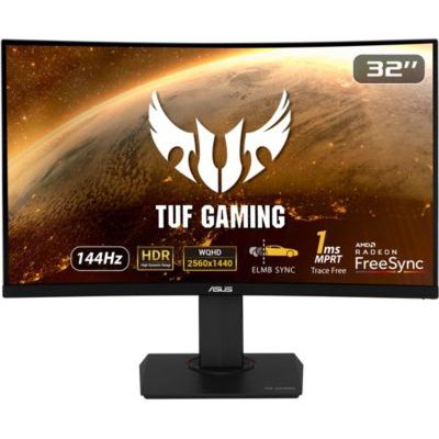 image ASUS TUF Gaming VG32VQ - Ecran PC Gamer eSport 31,5" WQHD - Dalle VA incurvée 1800R - 16:9 - 144Hz - 1ms - 2560x1440 - 400cd/m² - Display Port & HDMI - Haut-parleurs - AMD FreeSync - ELMB - HDR 10
