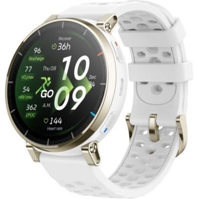 image Amazfit Active 3 Premium Montre Connectée GPS pour Running, Écran AMOLED 1,32" en Saphir, Autonomie 12 Jours, 4 Go, NFC, Cartes Hors Ligne, 170+ Modes Sport, 5 ATM, Smartwatch pour Android & iPhone