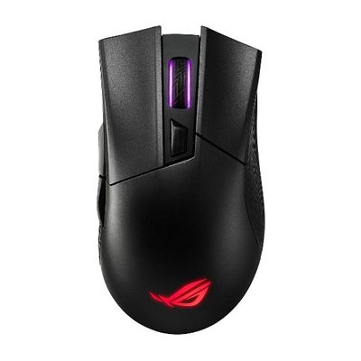 image Asus ROG Gladius II Souris RF sans Fil + Bluetooth Optique 16000 DPI Droitier Noir - Souris (Droitier, Optique, RF sans Fil + Bluetooth, 16000 DPI, 130 g, Noir)