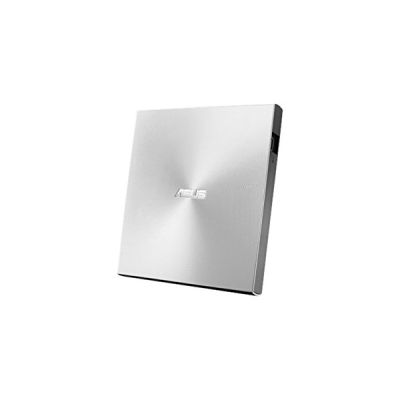 image ASUS ZenDrive U7M Argent (SDRW-08U7M-U) – Graveur DVD x8 ultra-compact, compatible avec Windows et Mac OS, 2 M-DISC offerts