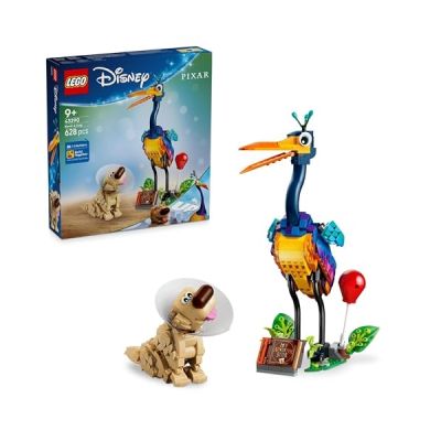 image LEGO ǀ Disney et Pixar Kevin et Doug - Jouets - Chien Golden Retriever & Oiseau Exotique - Idée de Décoration de Chambre d'enfant DIY - Cadeau d'anniversaire Fille 9 Ans ou Fans du Film Là-Haut 43290