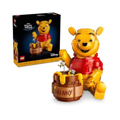image LEGO ǀ Disney Winnie l’Ourson - Set de Construction pour Adulte - Maquette avec Pot de Miel - Décoration - Minifigurine Collector & Figurine de Bourriquet - Idée Cadeau DIY pour Fans 43300