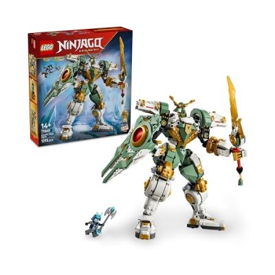image LEGO Ninjago 15e Anniversaire : Le Robot Titan de Lloyd - Jouet Ninja avec Minifigurine Collector, Bouclier & Sabre - Cadeau pour Garçon dès 14 Ans & Fans 71860