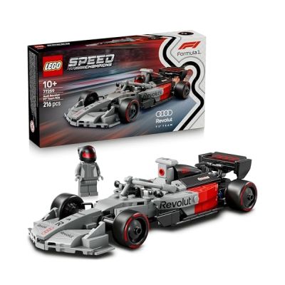 image LEGO Speed Champions Voiture de Course Audi Revolut F1 Team R26 - Jouet - Maquette avec Minifigurine Collector de Pilote - Cadeau d'anniversaire pour Garçon 10 Ans & Ado Fan de Sport Automobile 77259