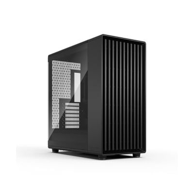 image Fractal Design North XL Momentum Black – Boîtier PC Gaming à Haut Flux d’air, Panneau latéral en Verre, façade en chêne Noirci, 3 Ventilateurs Momentum 140 mm Inclus, Compatible ATX/E-ATX