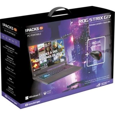 image PC Gamer ASUS Pack ROG STRIX G17 G713PV + souris