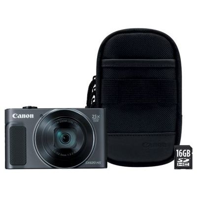 image Appareil photo compact Canon POWERSHOT SX620 HS NOIR + ETUI + SD 16GO