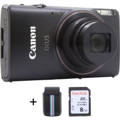 Canon IXUS 285 HS Appareil-Photo Compact 20,2 MP 1/2.3" CMOS 5184 x 3888 Pixels Noir - Appareils Photos numériques (20,2 MP, 5184 x 3888 Pixels, CMOS, 12x, Full HD, Noir)