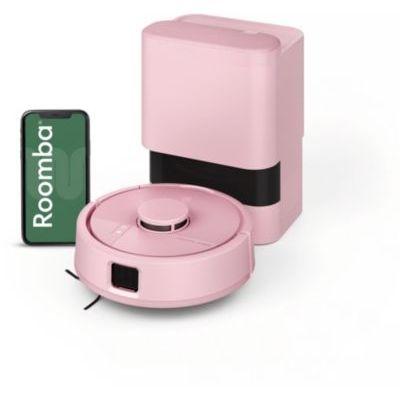 image Roomba Mini Robot aspirateur et Laveur + Base AutoEmpty, Rose Poudré