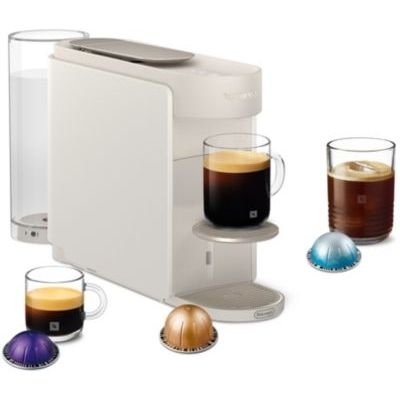 image Nespresso Vertuo Up - Machine à café à Capsules avec 7 Formats de Tasse, Technologie Centrifusion, Chauffe Rapidement, Réservoir 1,4L, Mode Créations, Design Compact, Blanc (ENV200.W)