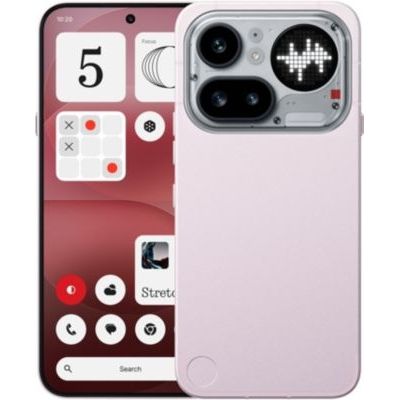image Nothing Phone (4a) Pro - Triple Caméra 50MP, Ultra Zoom 140x, Smartphone Unibody Métal, Batterie Longue Durée, Charge Rapide 50W, AMOLED 144Hz, Glyph Bar, 12GB+256GB - Rose