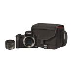 image produit Canon EOS M50 Noir + EF-M 15-45 mm is STM Noir + SB130 + SanDisk SD 16 Go