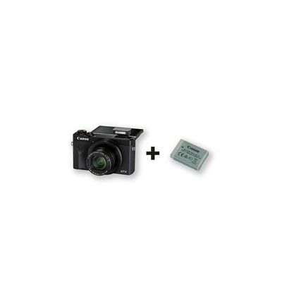 image Appareil photo compact Canon G7X Mark III Noir + Batterie Supplémentaire