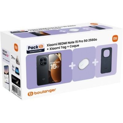 image Smartphone XIAOMI Pack Redmi Note 15 Pro 5G 256Go N + Tag