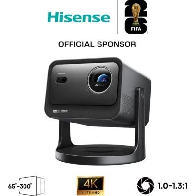 Hisense C3 Projecteur Triple Laser 4K UHD Gris – 2500 Lumens, IMAX Enhanced, Son JBL 20W, Image de 65 à 300 Pouces, Dolby Vision, HDR10+, VIDAA Smart TV, WiFi 6e, Bluetooth 5.3