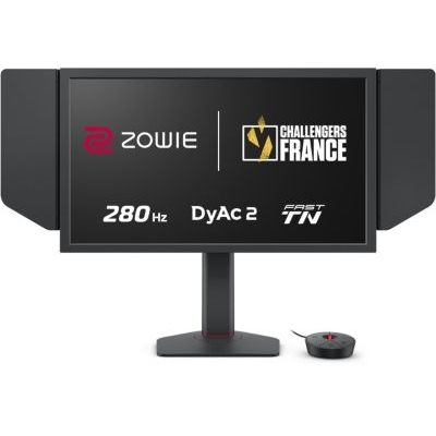 image BenQ Zowie XL2546X+ Écran Gaming, 24 Pouces, 280Hz, TN Rapide, DyAc 2, 1080p, HDMI 2.0 X3, DisplayPort, XL Setting to Share, S Switch, réglage Hauteur Fluide, Progamer Base