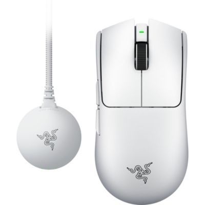 image Razer Viper V4 Pro - Souris Gaming Esport sans Fil symétrique - Ultra légère 50 g - HyperSpeed Gen-2 avec fréquence de 8 KHz - Capteur Focus Pro 50K - Molette Optique - PC/Mac | Blanc