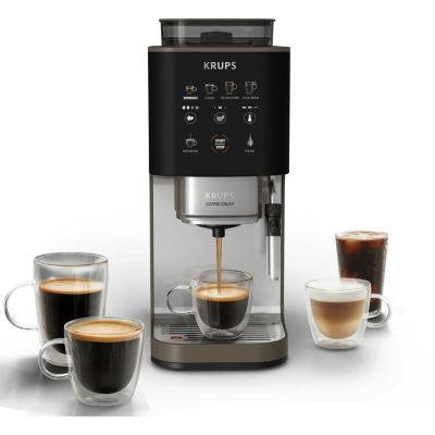 image Expresso Broyeur KRUPS Coffee Crush Experience, Machine à café à grains ultra compacte SA403BE0
