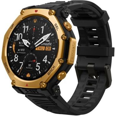 image Amazfit T-Rex 3 Pro Montre Connectée Outdoor 48 mm, Écran AMOLED en Saphir, Lunette en Titane, GPS Double Bande, Cartes Hors Ligne, Lampe Intégrée, Autonomie 25 Jours, Smartwatch pour Android iPhone
