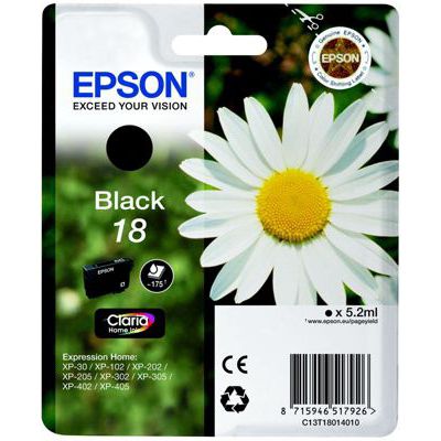 image Epson Carouche d'encre Noir (T1801 - Série Paquerette)