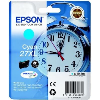 Epson C13T27124022 Cartouche d'encre compatible avec Imprimante Epson Workforce XL Cyan
