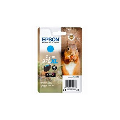 image Epson 378XL 9.3ml 830pages Cyan cartouche d'encre - Cartouches d'encre (Epson, Cyan, Expression Photo XP-8500, XP-8505 Expression Photo HD XP-15000, 9,3 ml, 830 pages)