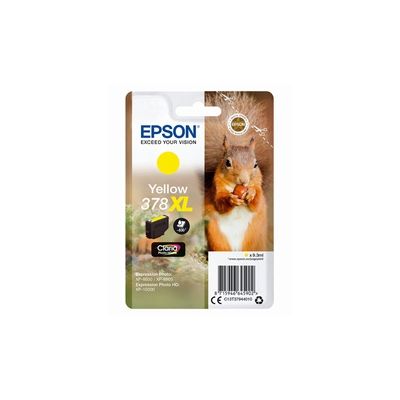 image Epson 378XL 9.3ml 830pages Jaune cartouche d'encre - Cartouches d'encre (Epson, Jaune, Expression Photo XP-8500, XP-8505 Expression Photo HD XP-15000, 9,3 ml, 830 pages)