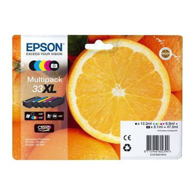 image EPSON cartouche d'encre  33XL N.NP.C.M.J Alarme, Normal