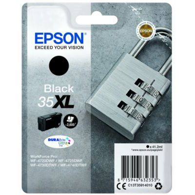 image Epson cartouche d'encre  35XL N 2.6K Alarme Noir L