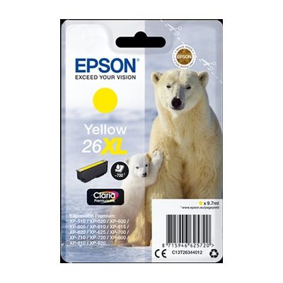Epson c13t26344022 Jaune cartouches d'encre d'origine Pack de 1