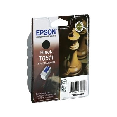Cartouche d'encre Epson échecs T0511 noir