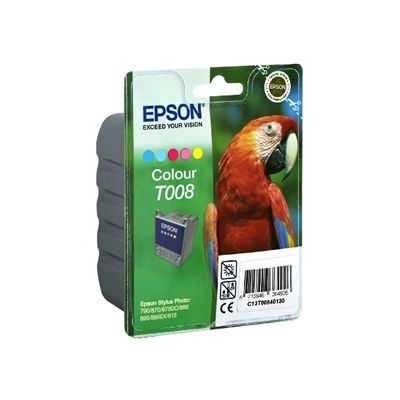 Cartouche d'encre Epson perroquet T008 couleur