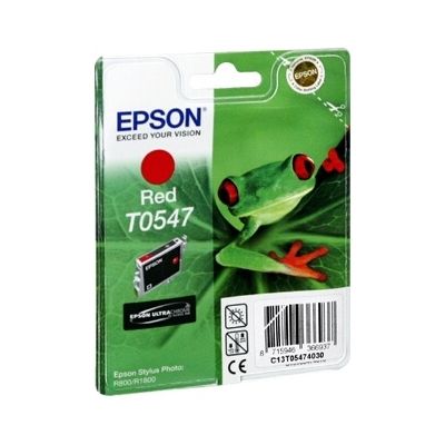 Cartouche d'encre Epson grenouille T0547 rouge