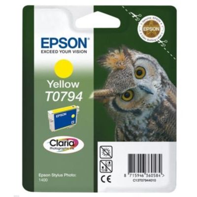 image Epson C13T07944010 Cartouche d'encre d'origine Claria jaune pour SP 1400