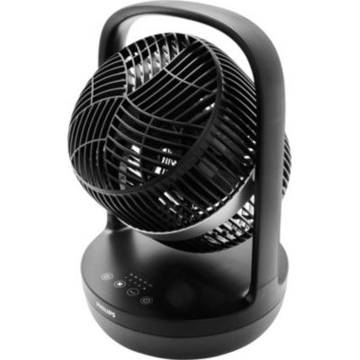 image Philips Ventilateur de Table Oscillant Série 3000. Puissant & Silencieux Technologie SilentWings. 23dB. Circulation de l'air. Réglable à 180°. Pour Chambre, Maison et Bureau. Noir (CX3050/01)