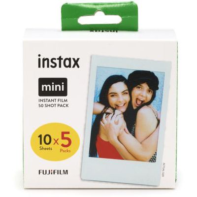 image Instax Mini Film 50 Shot Pack & Fujifilm 70100137913 Instax Mini Développement instantané Monochrome