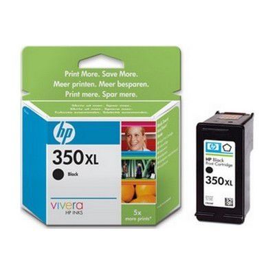 image HP 350XL CB336EE pack de 1, haut rendement, cartouche d'encre d'origine, imprimantes HP DeskJet, HP OfficeJet, HP Photosmart, noir