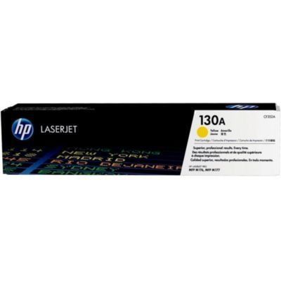 HP 130A CF352A pack de 1, toner d'origine, imprimantes HP Color LaserJet Pro, jaune