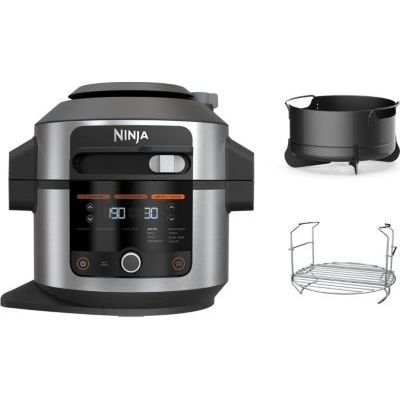 image Multicuiseur NINJA Foodi OL550EU gris/noir 6 L, 11 modes de cuisson dont air fryer